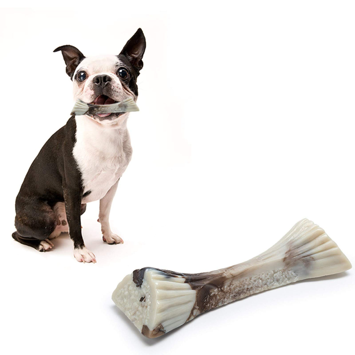 PETSLA Marrow-Shaped Nylon Dog Chew Toy – Small
