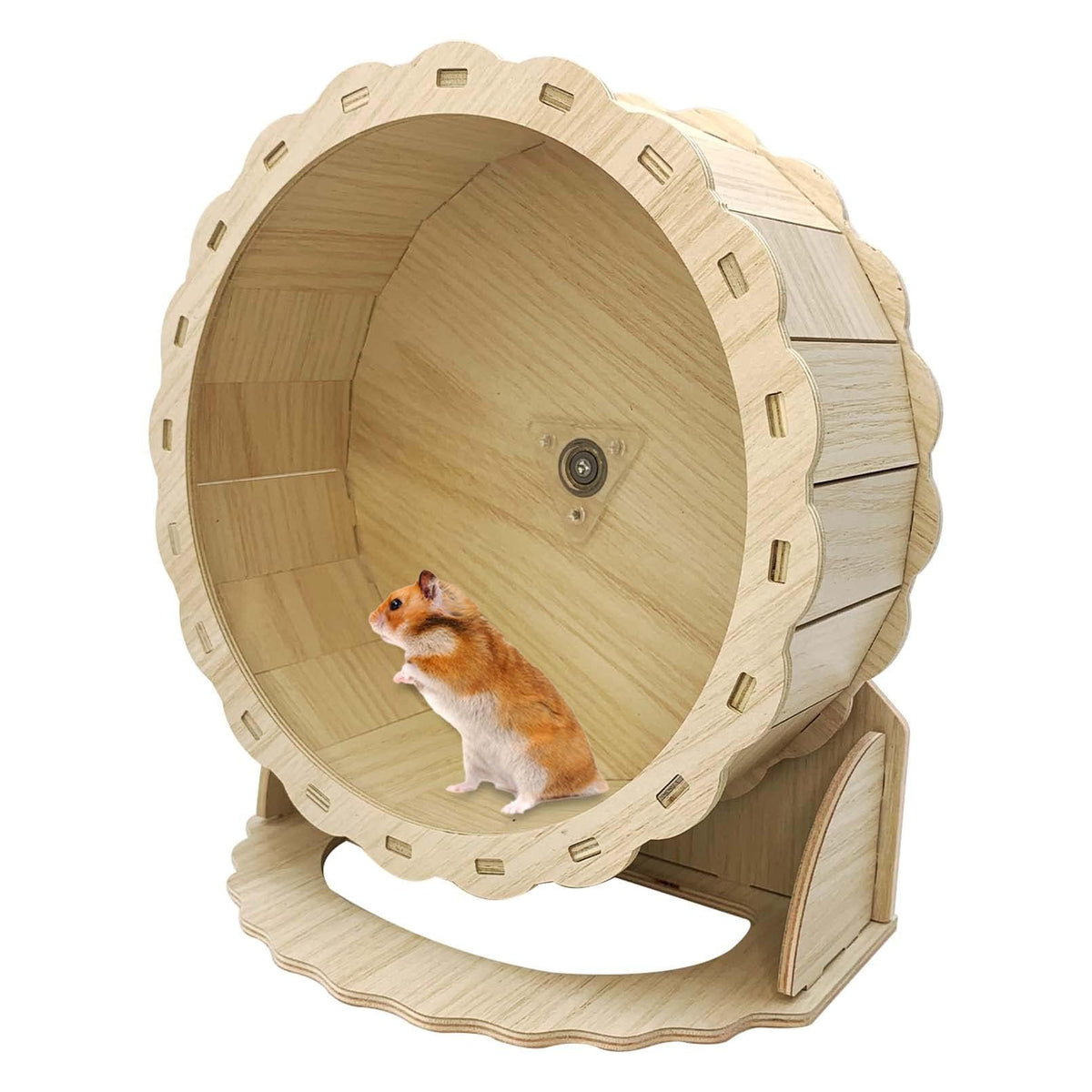 Hamiledyi Wooden Small-Pet Exercise Wheel – 8.26 in