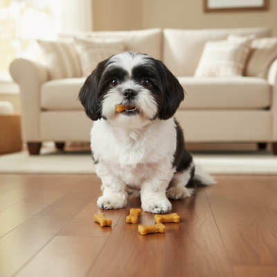 Dog Treats - Bright White Living Room