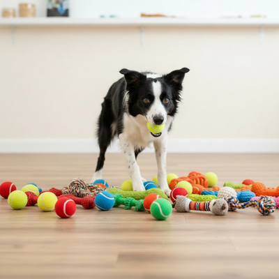 Finn with Ball in Mouth