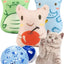 DIYUQISHI 5-Pack Catnip Toys for Indoor Cats & Kittens - Chew Toys with Strong Organic Catnip for Teething Relief Interactive Play 2 Bonus Cat Ball Toys & 2 Packs of Refill Catnip