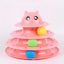 Cat Toy with Three-Tier Tower and Spinning Ball