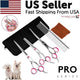 Pet Grooming Scissors Kit with Comb & Storage Case