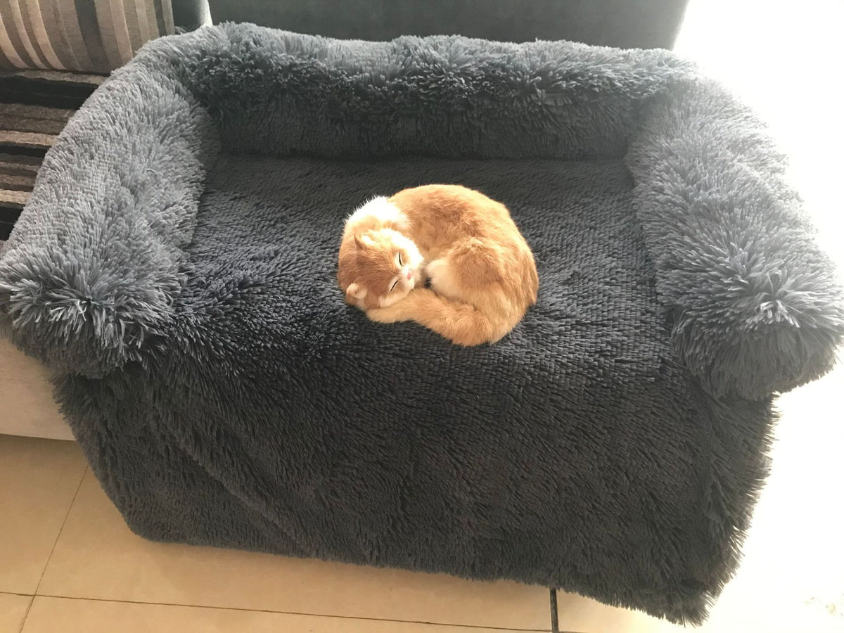 Plush Washable Pet Bed – Gradient Colors