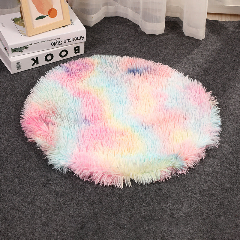 Round Plush Pet Sleeping Mat