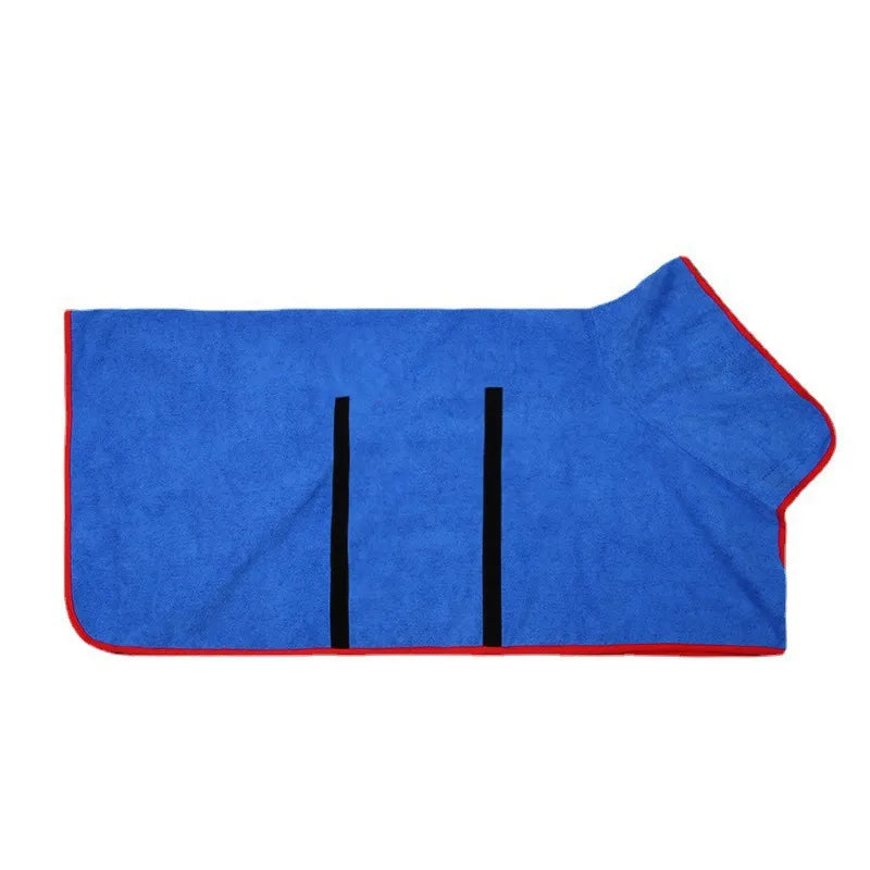 Adjustable Microfiber Dog Drying Bathrobe