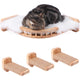 Coolex Corner Cat Wall Shelf with 3 Sisal Steps – Rubberwood