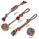 Knotted Cotton Rope Dog Toys – Mixed Colors