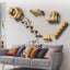 Wooden Wall-Mounted Cat Furniture Set – 6 Pieces