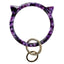 Cat-Themed Bracelet Wristlet Keychain – Purple