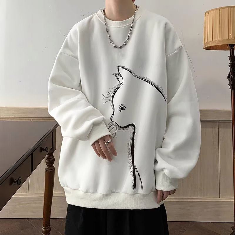 Men’s Relaxed-Fit Graphic Crewneck Sweatshirt