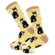 Pet Lover Cat-Pattern Socks – Black & White Cat Design, One Size