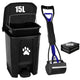 mayayaday Dog Waste Bin with Scooper & 100 Bags – Black, 15 L