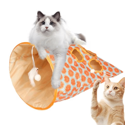 Foldable Crinkle Cat Tunnel Bag – 44 × 27 × 46 cm