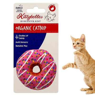 Huxley & Kent Strawberry Donut Catnip Cat Toy