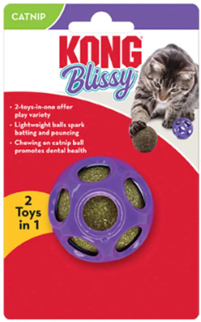 KONG Blissy Moon Rolling Cat Toys with Catnip – 2 Pieces