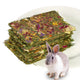 HGPOKLVT Rabbit Chew Toys Chinchilla Treats for Dental Health Natural Timothy Hay Chips Chew TreatsSmall Animals Snacks for Rabbits Hamsters Bunny Guinea Pig Chinchillas (Timothy Hay*5)