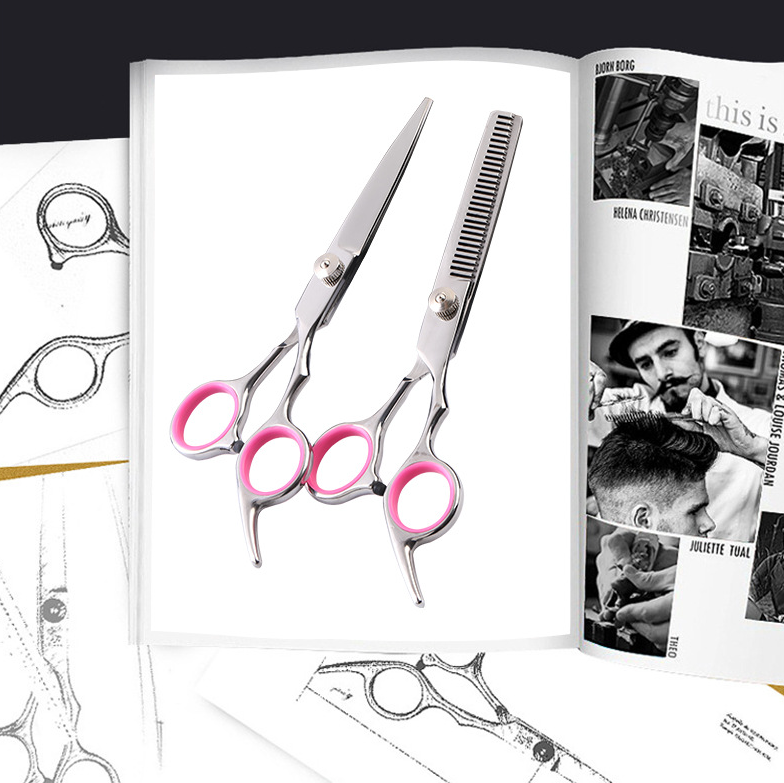 Pet Grooming Scissors Kit with Comb & Storage Case