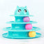Cat Toy with Three-Tier Tower and Spinning Ball