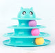 Cat Toy with Three-Tier Tower and Spinning Ball