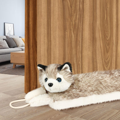 NABOWAN Dog-Shaped Door Draft Stopper – Brown, 38 in
