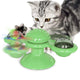 GBSYU Windmill Cat Toy with Suction Cup – Green