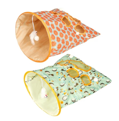 Foldable Crinkle Cat Tunnel Bag – 44 × 27 × 46 cm