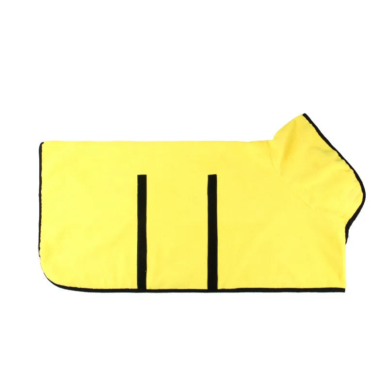 Adjustable Microfiber Dog Drying Bathrobe