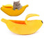 NatureMan Banana-Shaped Cat & Small Dog Bed – Large