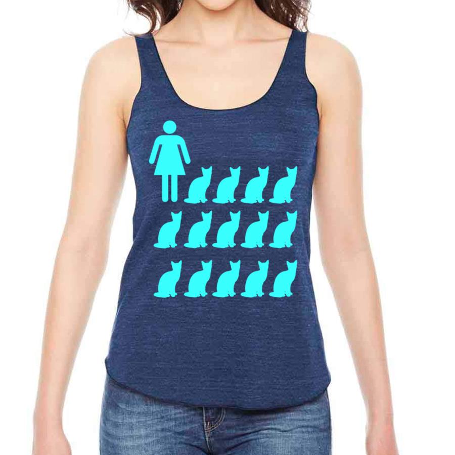 Women’s Crazy Cat Lady Graphic Tank Top