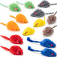 Yangbaga Rainbow Rattle Mouse Cat Toys – 14-Pack