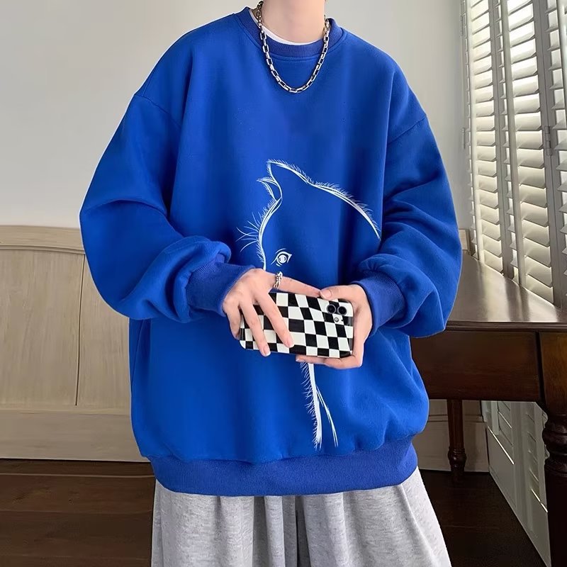 Men’s Relaxed-Fit Graphic Crewneck Sweatshirt