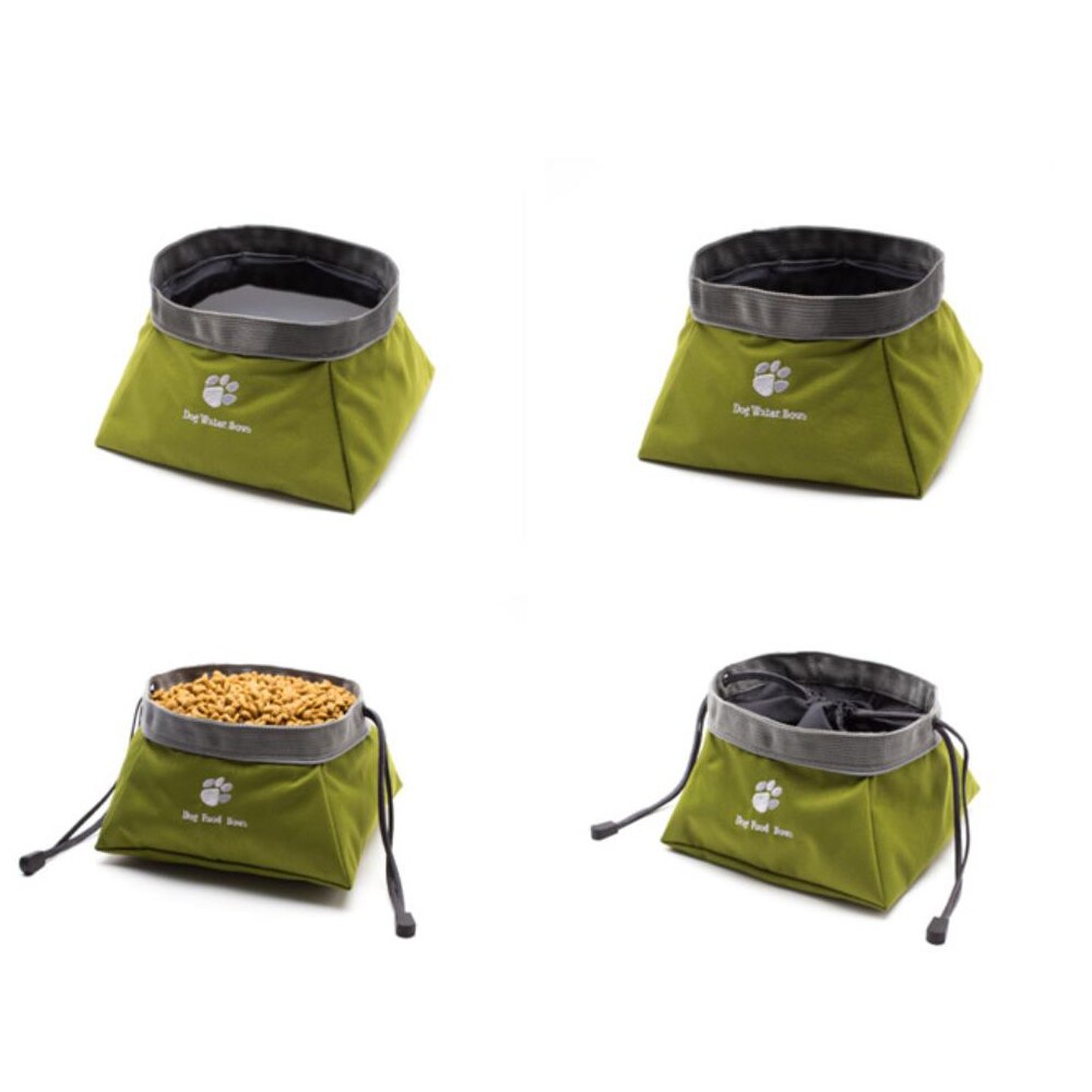 Foldable Oxford Fabric Travel Dog Bowl – 20 cm