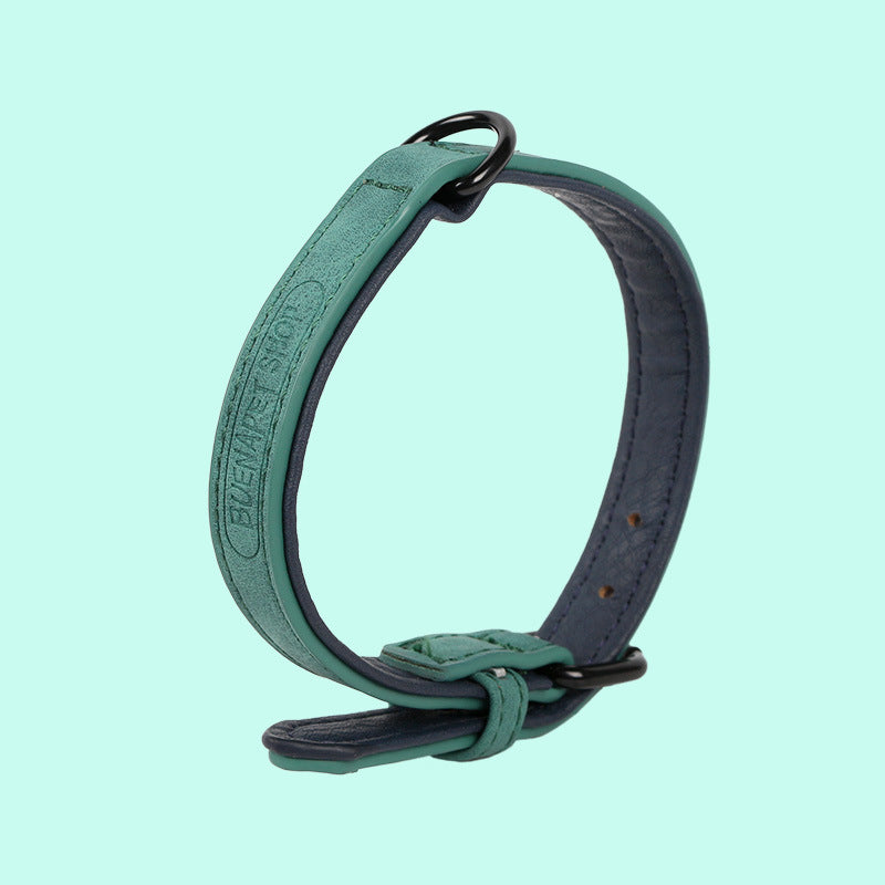 Adjustable PU Leather Dog Collar