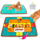 AWOOF Washable Catnip & Crinkle Cat Play Mat – 21.6 × 15.7 in