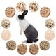 PStarDMoon 12 PCS Small Animals Activity Toys Bunny Play Balls Rolling Chew Toys & Gnawing Treats for Rabbits Guinea Pigs Chinchilla Bunny Degus - Pet Cage Entertainment Accessories