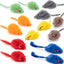 Yangbaga Rainbow Rattle Mouse Cat Toys – 14-Pack