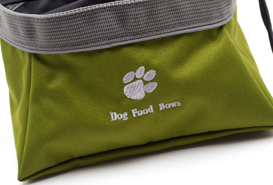 Foldable Oxford Fabric Travel Dog Bowl – 20 cm