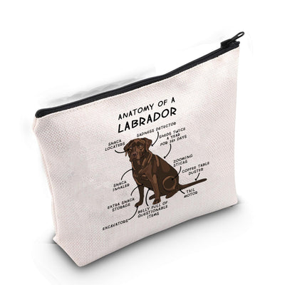 Gzrlyf Anatomy of a Labrador Makeup Bag