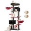 Hey-brother Multi-Level Cat Tree – 70.8 in, Black & Red