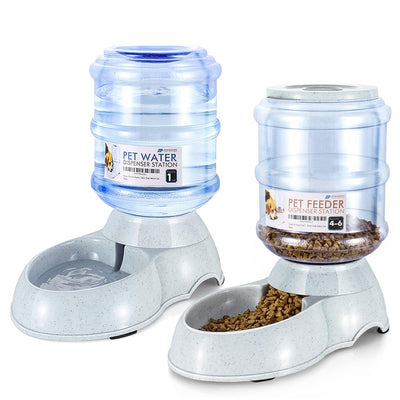 Flexzion Gravity Pet Feeder & Waterer Set – 2-Piece