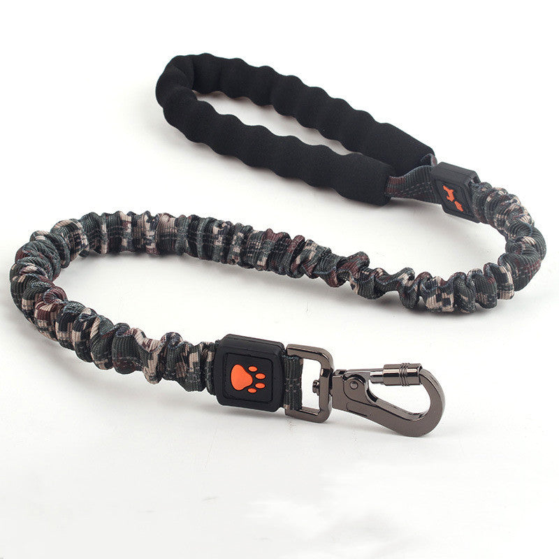 Elastic Nylon Dog Leash – Camouflage Colors