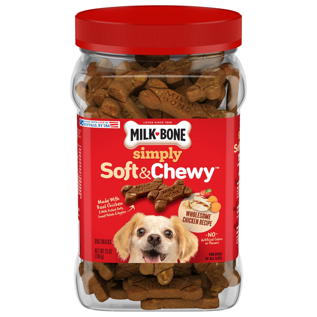 Milk-Bone Simply Soft & Chewy Dog Treats – Chicken Recipe, 25 oz