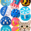 HEUHAI Plastic Bell Ball Cat Toys – 10-Pack, Assorted Styles