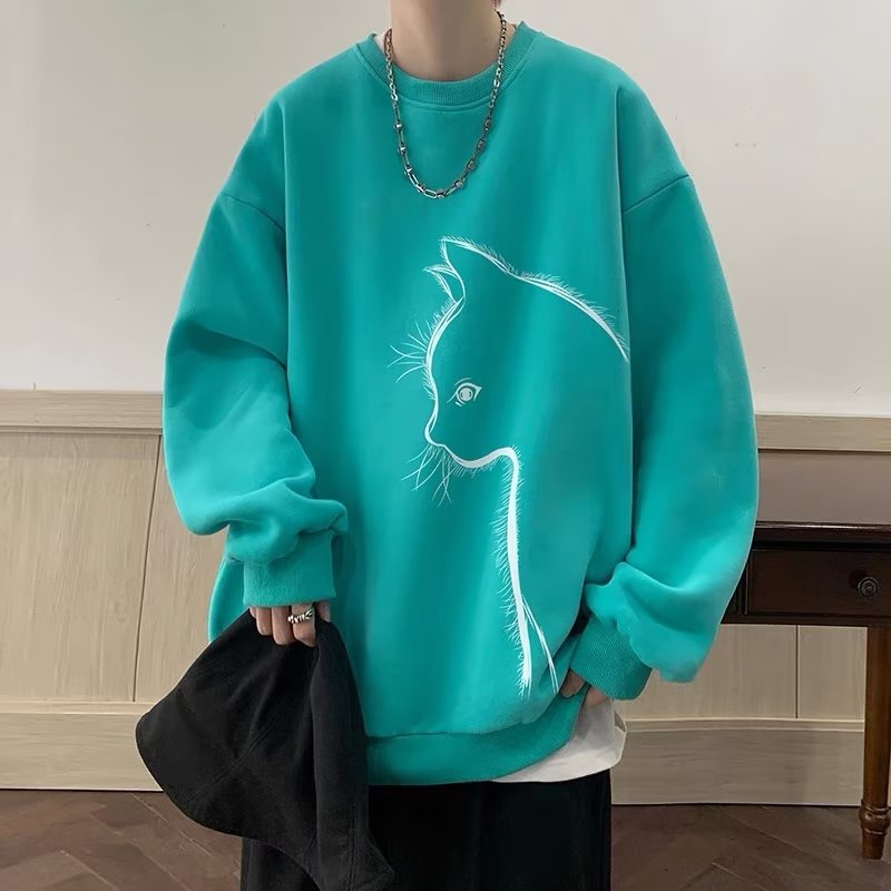 Men’s Relaxed-Fit Graphic Crewneck Sweatshirt