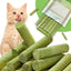 YUVEXAHOO 80g Natural Organic Cat Grass Sticks，A New Healthy and Delicious Cat Treat Snack Edible cat chew Stick for Cat Hairball Removal and Oral Care