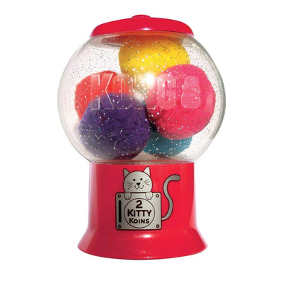 KONG Catnip Infuser with 6 Pom-Pom Cat Toys