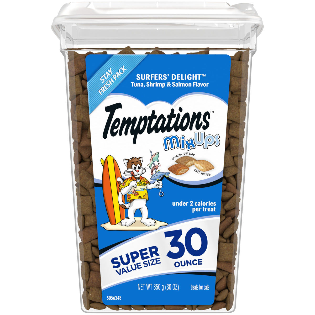 Temptations MixUps Surfers Delight Cat Treats – 30 oz Tub