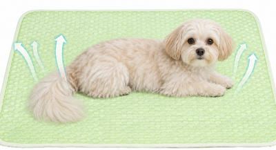 Mora Pets Cool-Touch Pet Mat – Light Green, 28 × 22 in