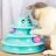 Cat Toy with Three-Tier Tower and Spinning Ball